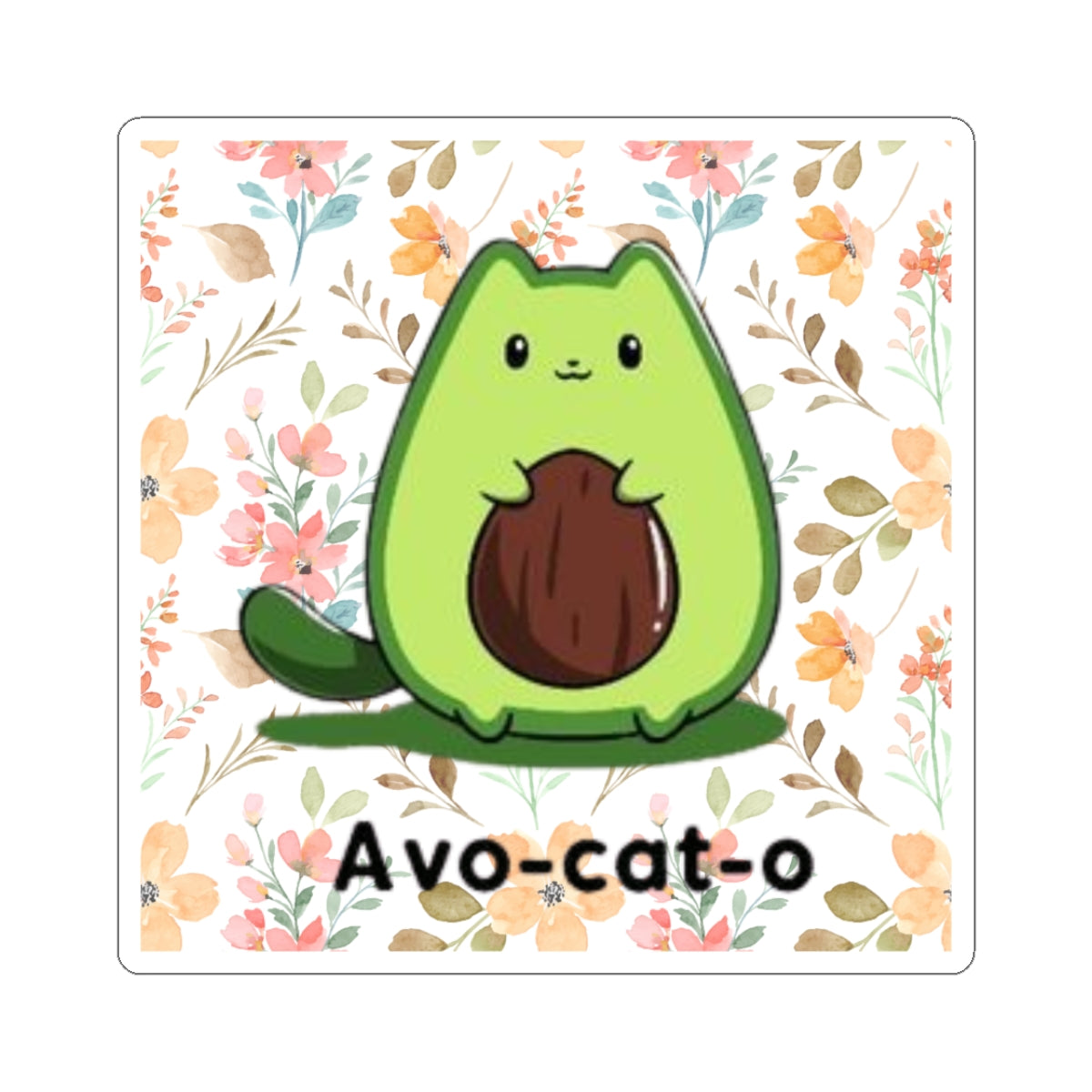 Cute Avo-Cat-O Sticker