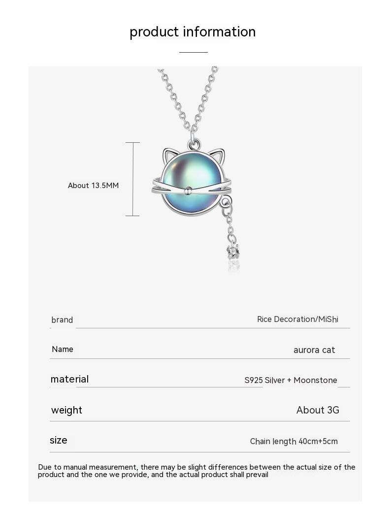 Cat Moonstone Necklace