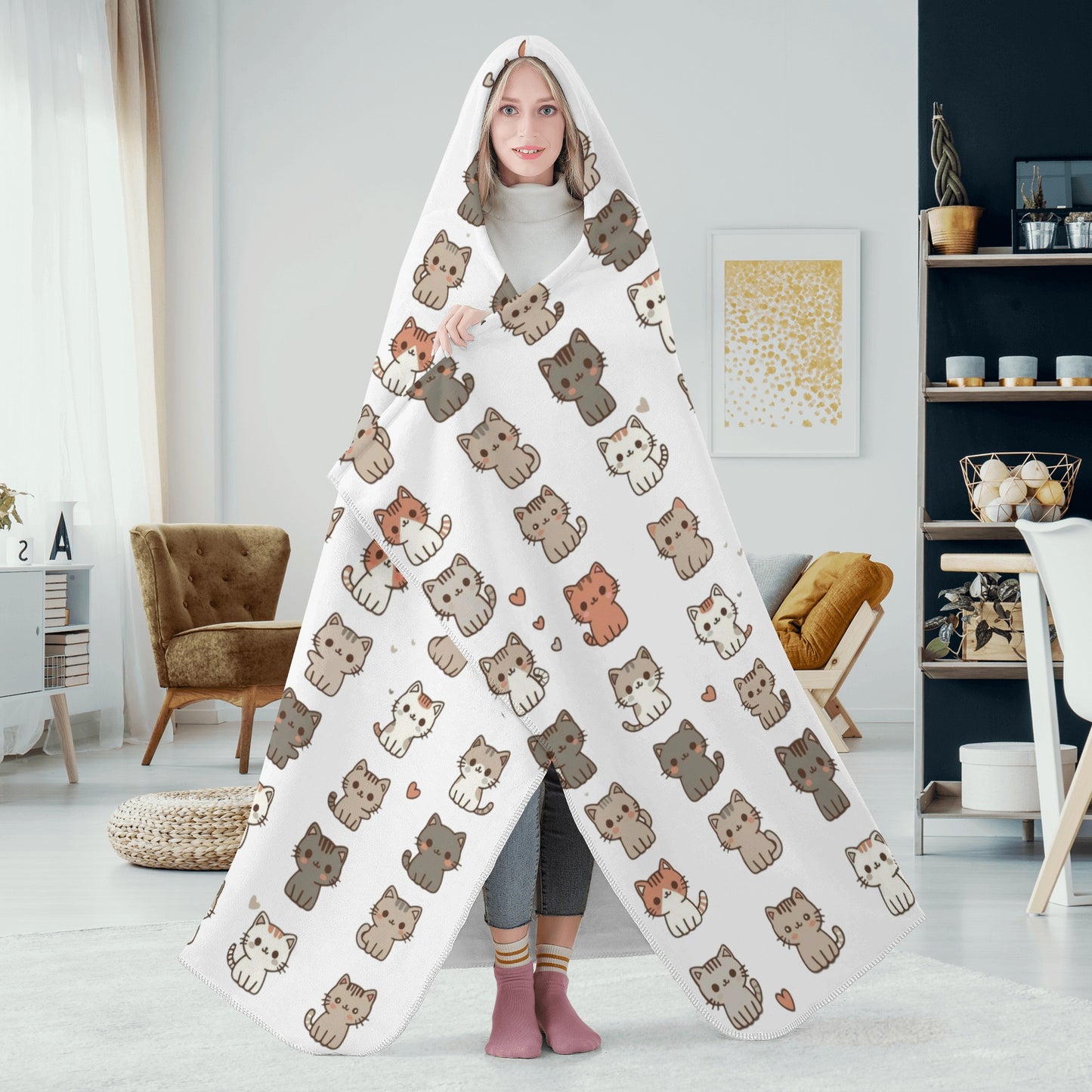 Hooded Cat Blanket