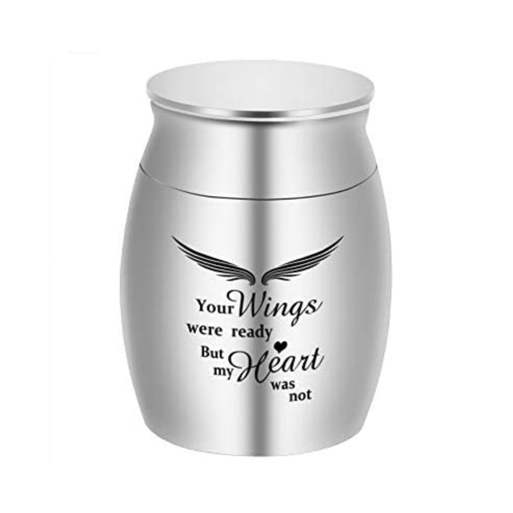 Memorial Relatives Dogs And Cats Pet Stainless Steel Ashes Earthen Jar
