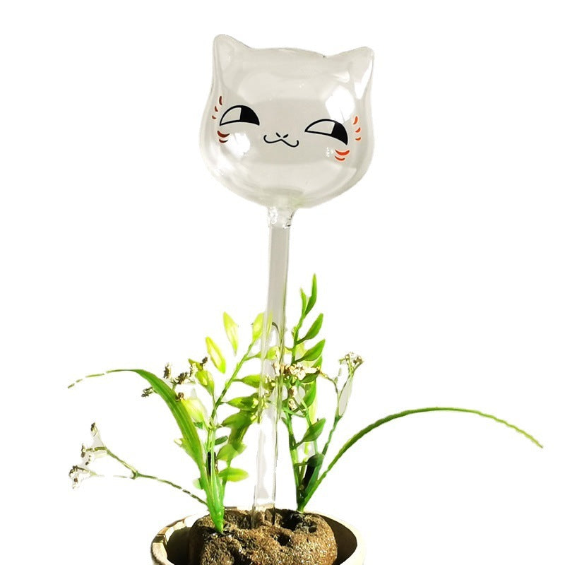 Cute Cat Glass Watering Device