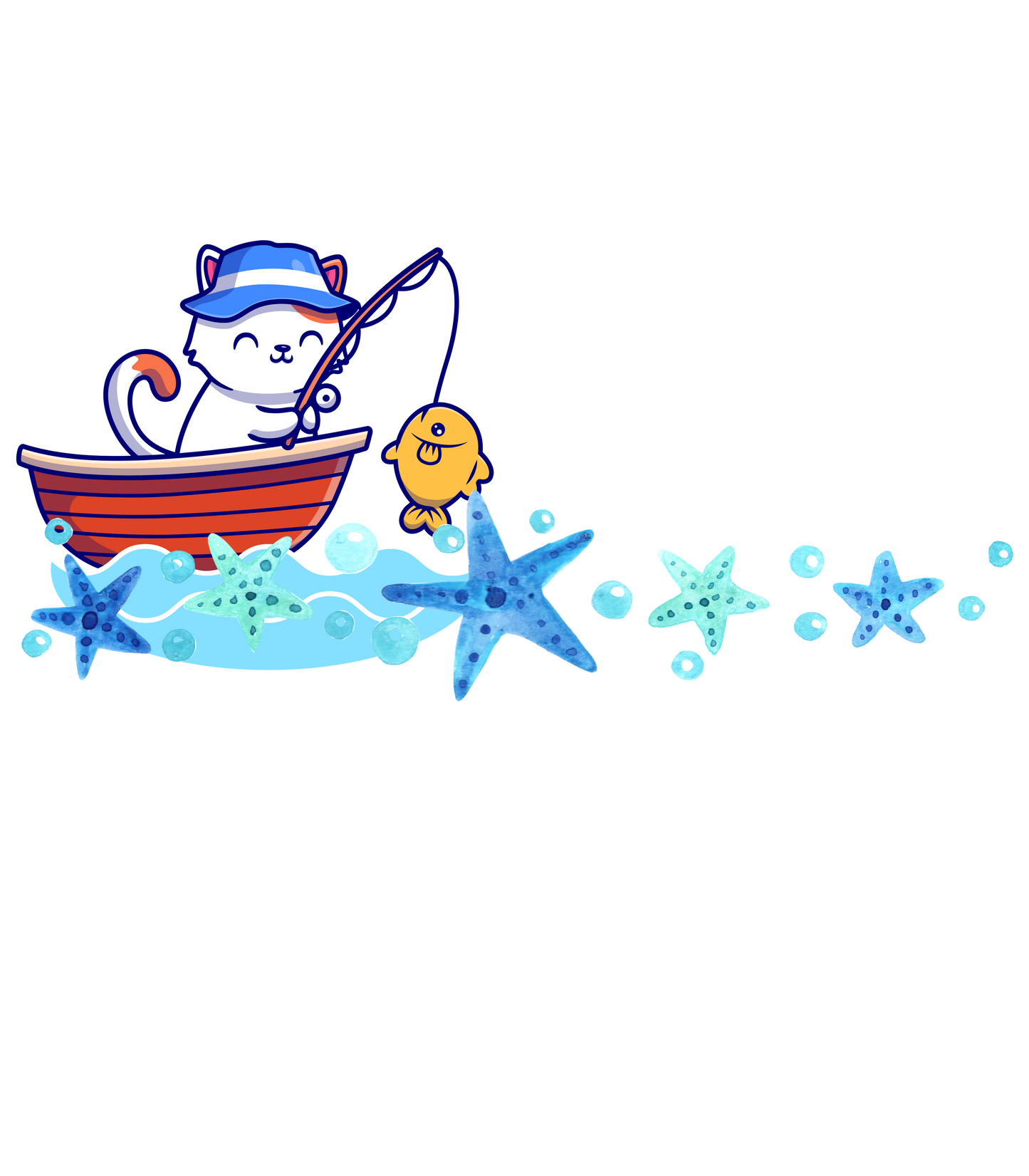 Fishing Cat Sweatshirt