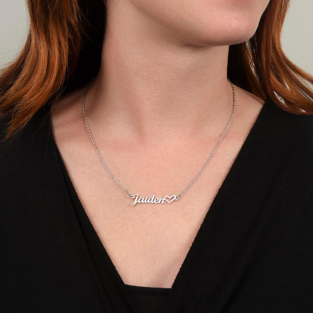 Personalized Christmas Name Necklace
