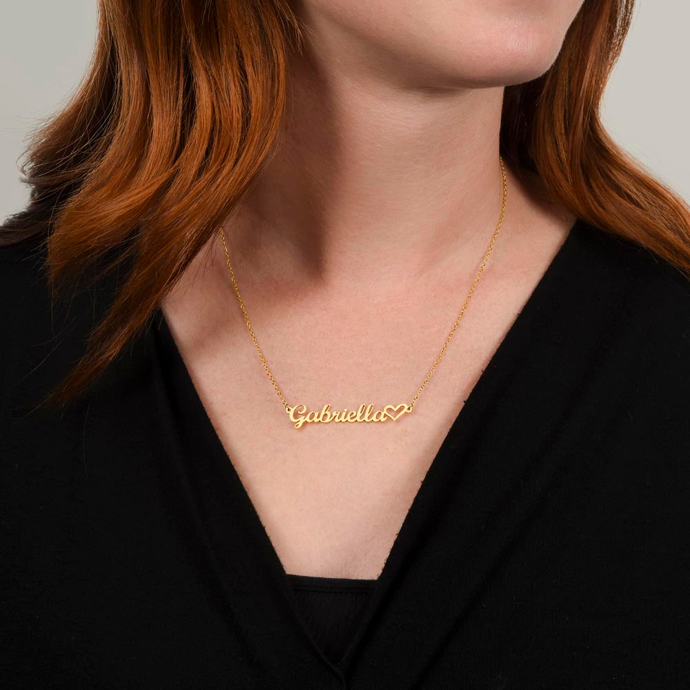 Personalized Christmas Name Necklace