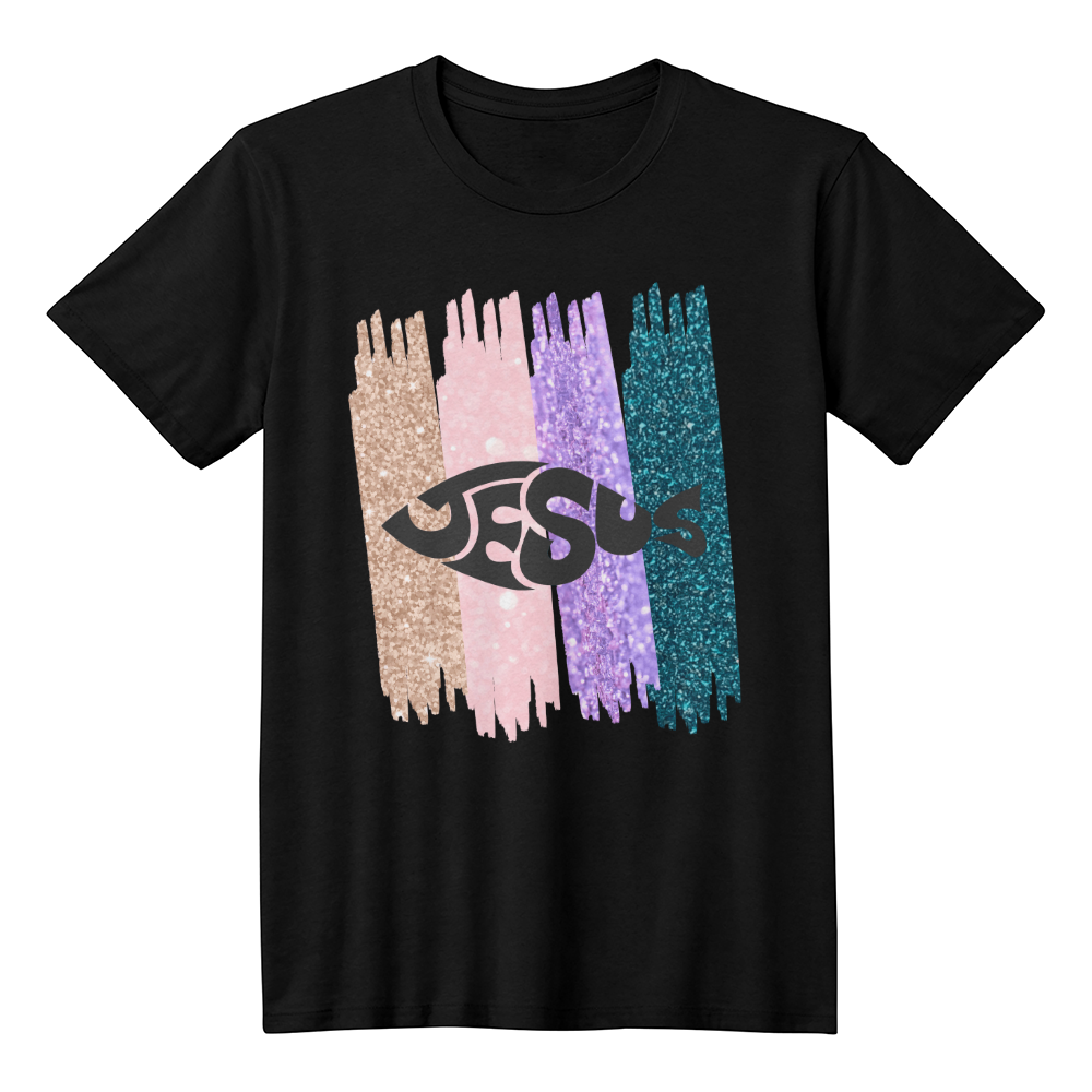 Brushstroke Jesus T-Shirt – Christian Faith Tee, Religious Graphic Tee, Spiritual Gift, Christian Apparel, Bible Verse Shirt