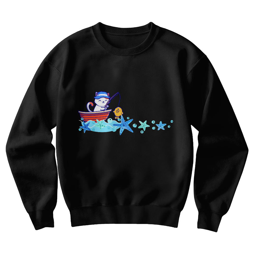 Cat Fishing Sweatshirt