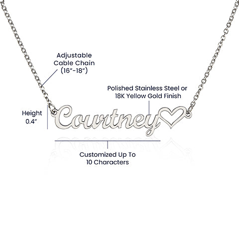 Personalized Christmas Name Necklace