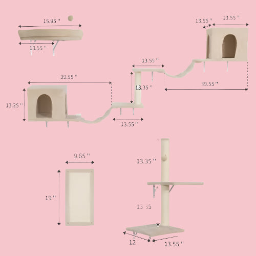 Wall-mounted Cat Tree