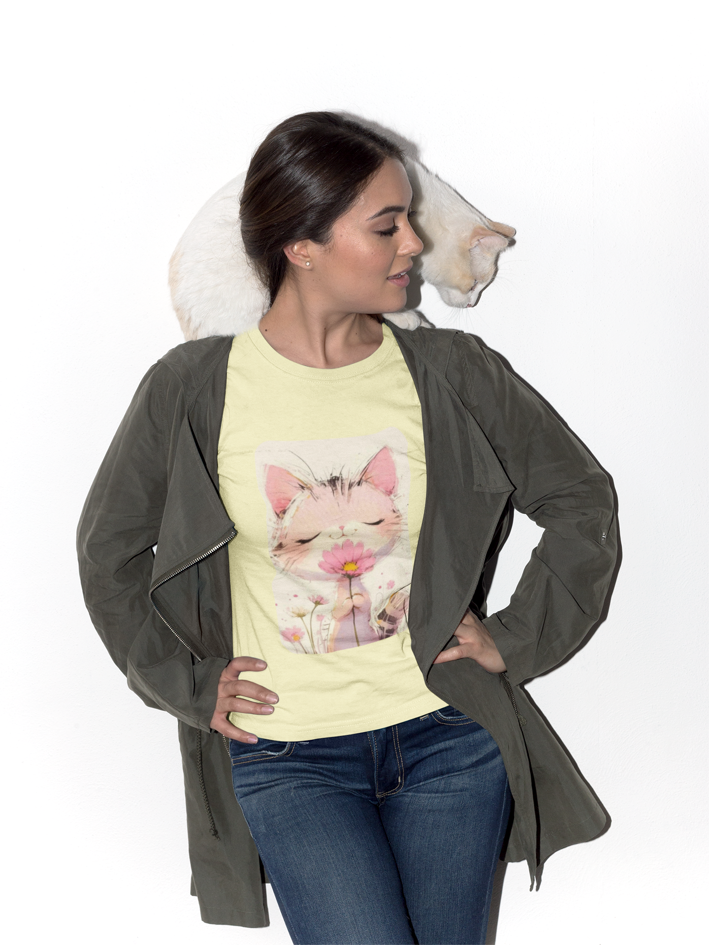 Smell the Luv Cat Tee