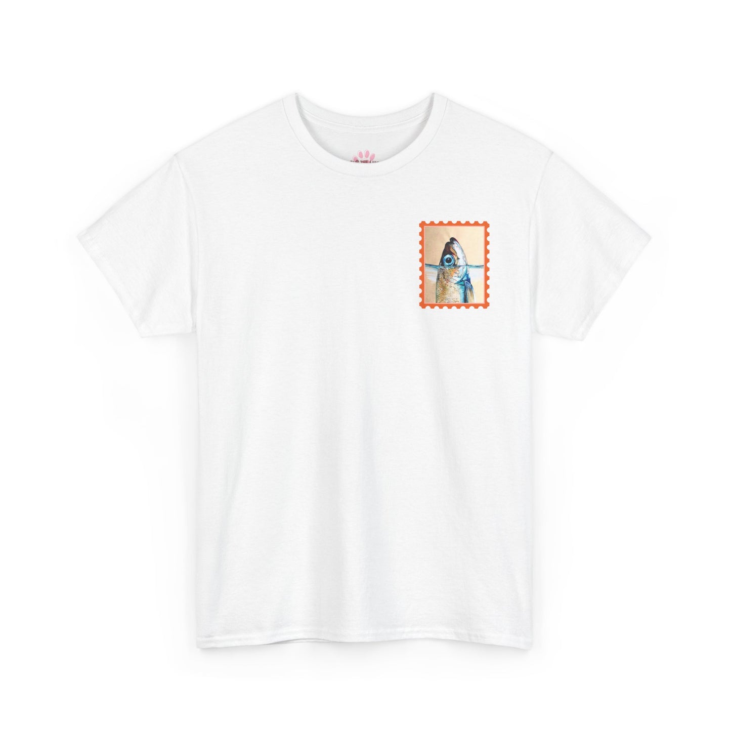 Sardine Postage Stamp Tee