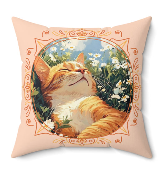 Cat in the Sun Pillow