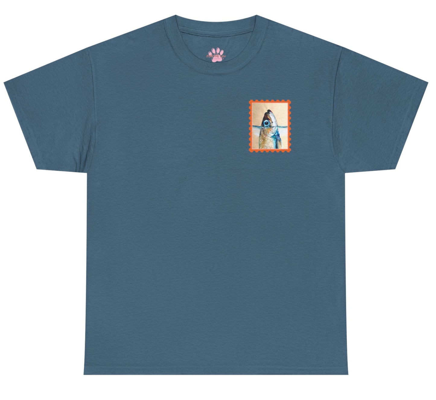 Sardine Postage Stamp Tee