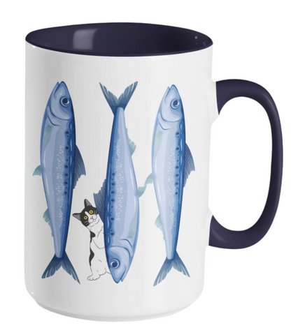 Sardine & Cat Mug