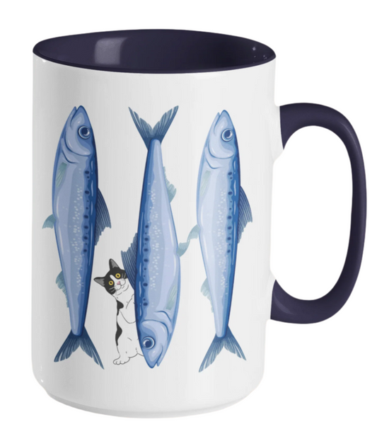 Sardine & Cat Mug