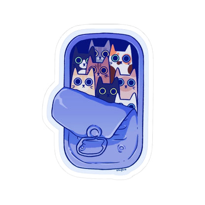 Cats as Sardines Sticker