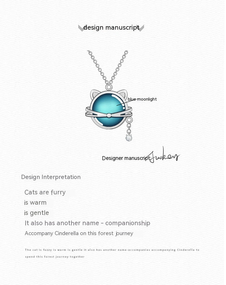 Cat Moonstone Necklace
