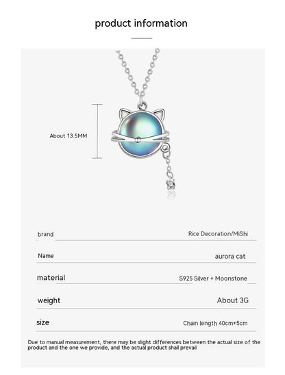 Cat Moonstone Necklace