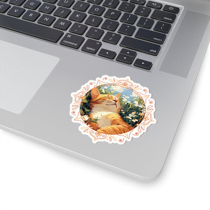 Cat in the Sun Sticker