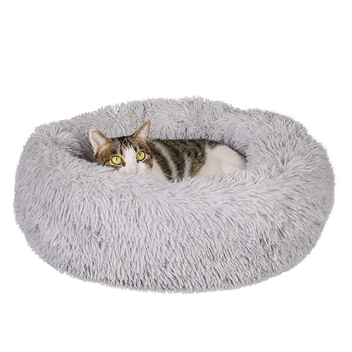 Anti-Anxiety Fluffy Plush Calming Cat Bed