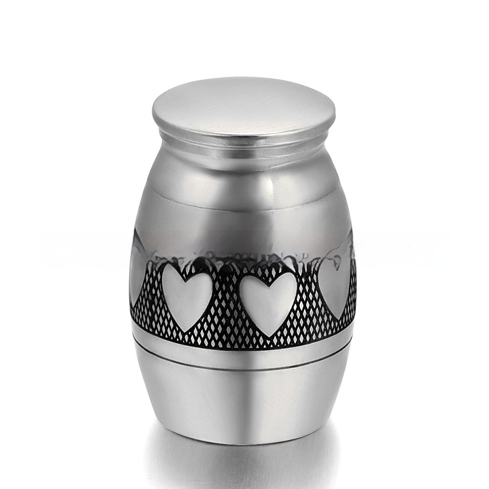 Memorial Relatives Dogs And Cats Pet Stainless Steel Ashes Earthen Jar