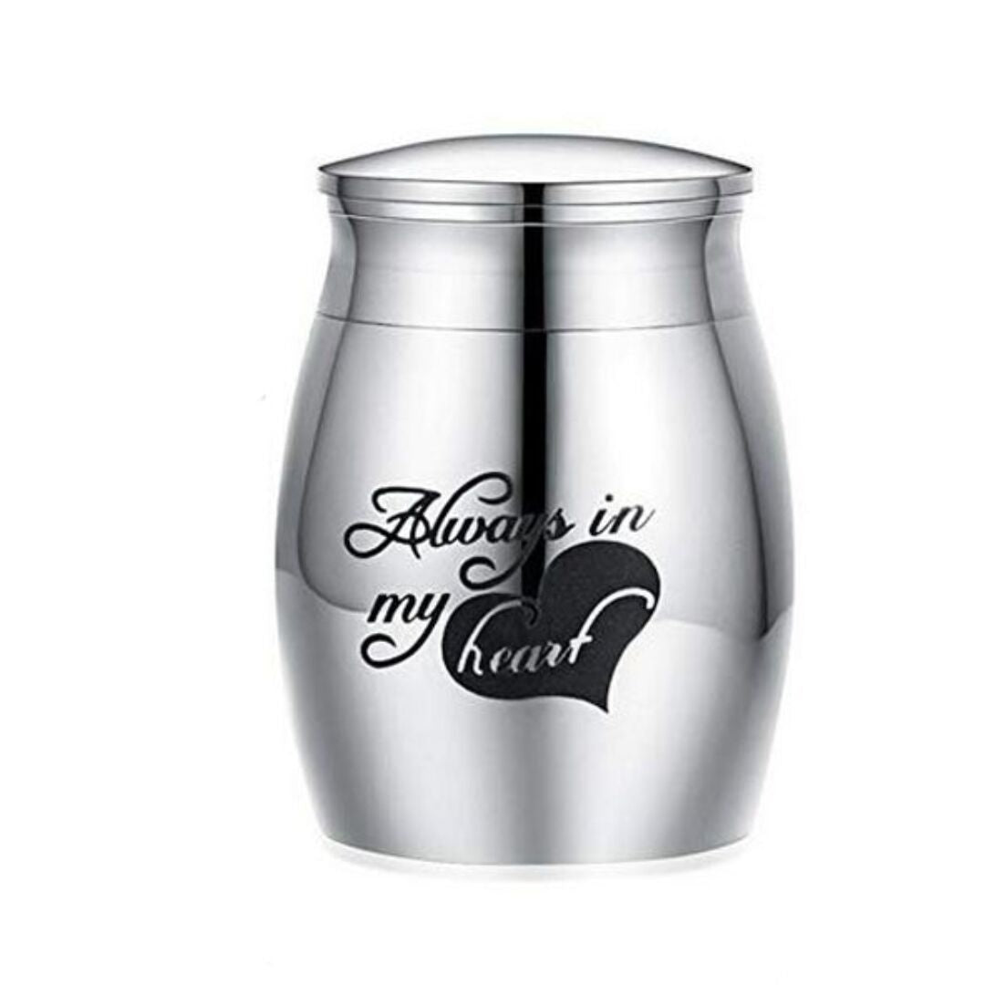 Memorial Relatives Dogs And Cats Pet Stainless Steel Ashes Earthen Jar