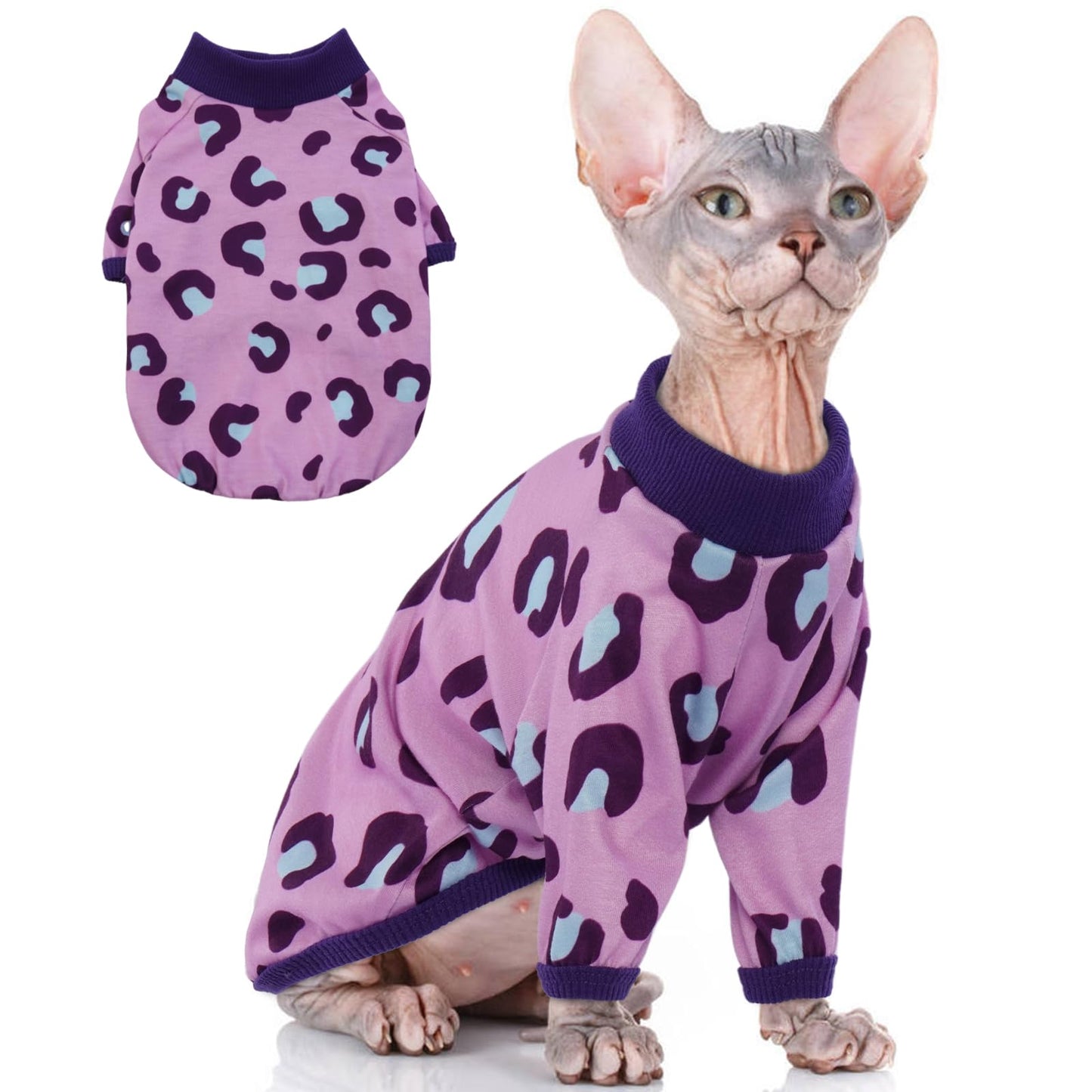 Breathable Cotton Turtleneck Sphynx Cat Sweater