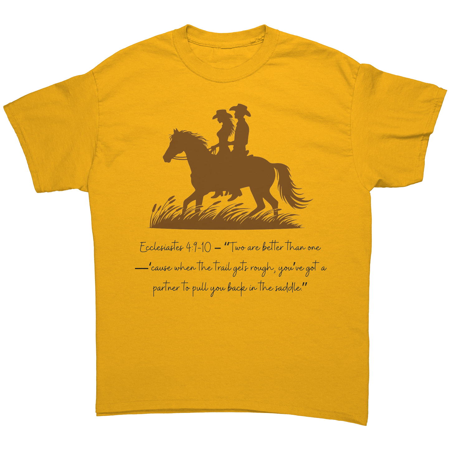 Cowboy__Cowgirl_T-Shirt__Two_Are__Gold_Front_Mockup.png
