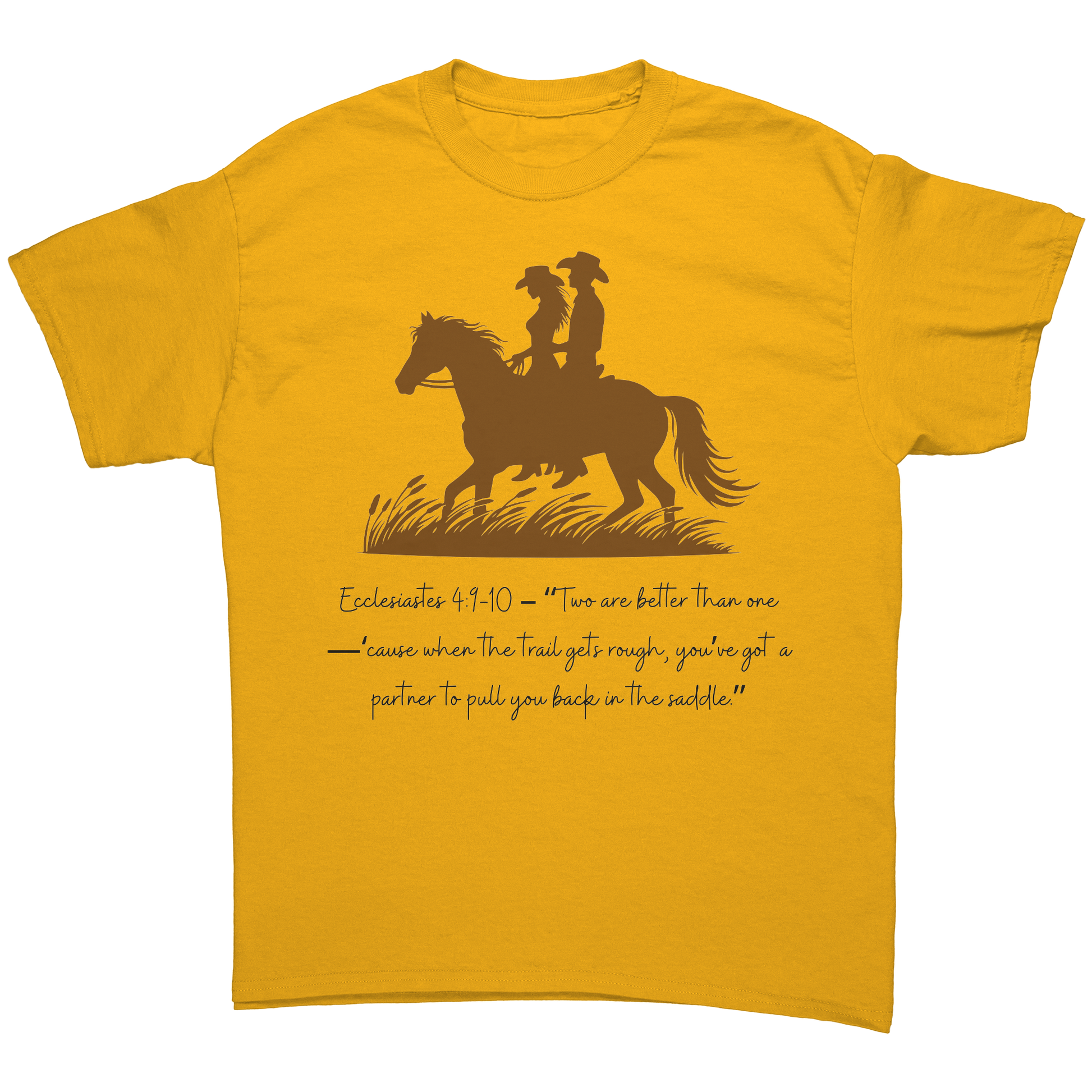 Cowboy__Cowgirl_T-Shirt__Two_Are__Gold_Front_Mockup.png