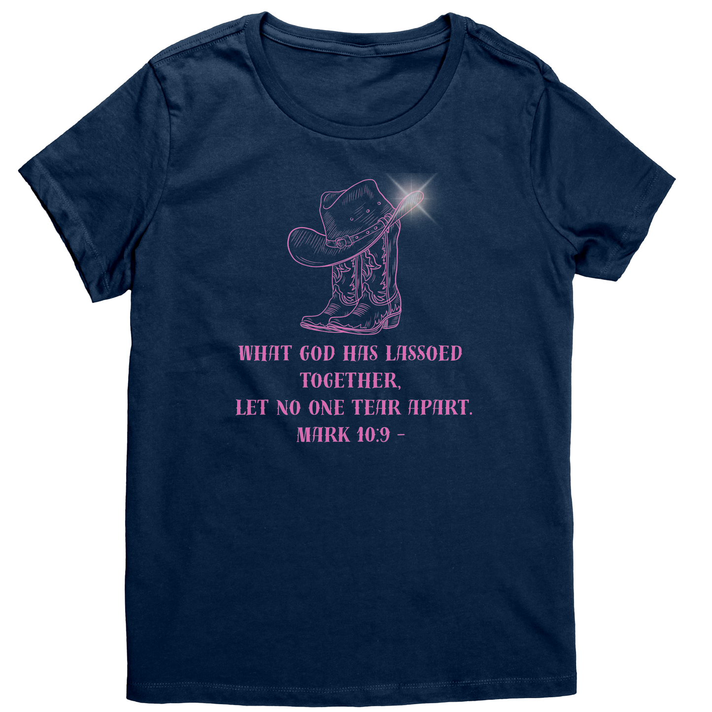 Cowgirl_Wedding_T-Shirt__What_God__New_Navy_Mockup.png