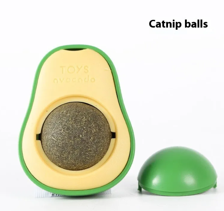 Interactive Avocado Catnip Ball Toy