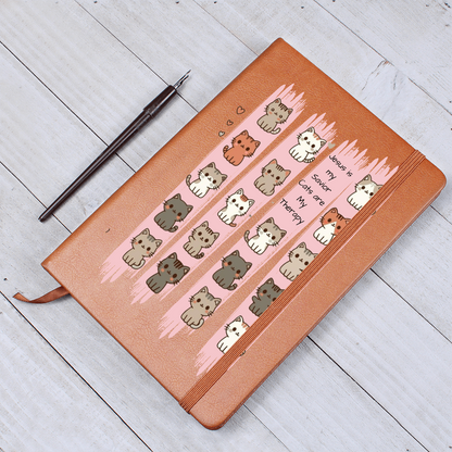 Jesus Is My Savior, Cats Are My Therapy” | Cat Lover Gift | Christian Journal