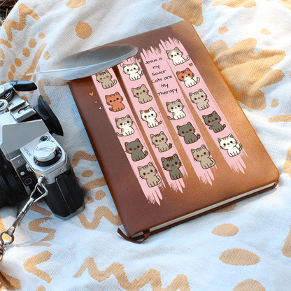 Jesus Is My Savior, Cats Are My Therapy” | Cat Lover Gift | Christian Journal