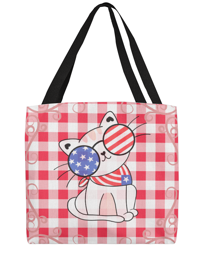 Stars, Stripes & Catitude Tote