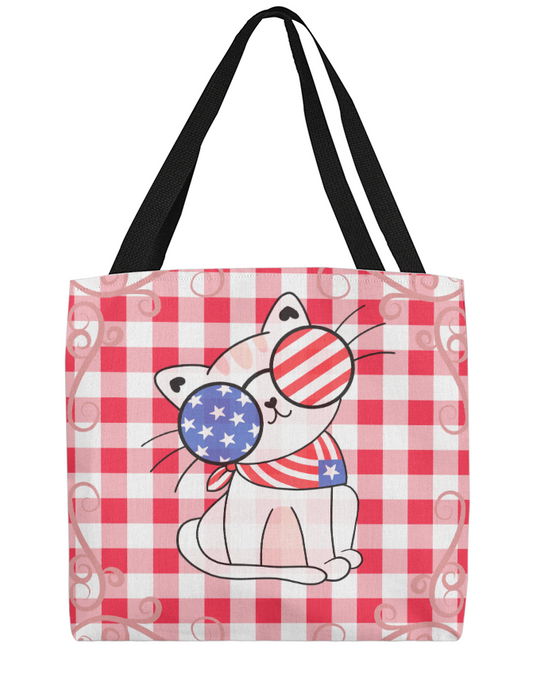 Stars, Stripes & Catitude Tote