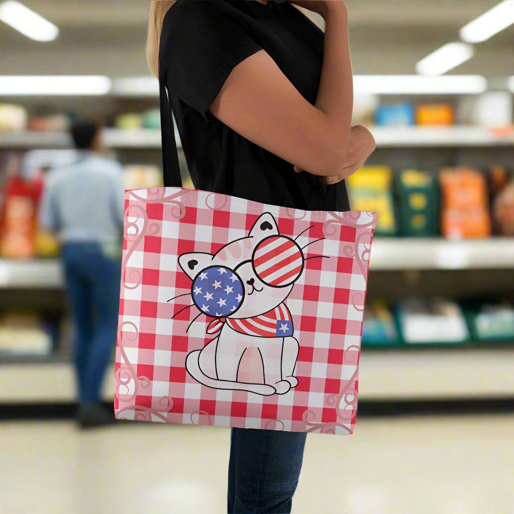 Stars, Stripes & Catitude Tote