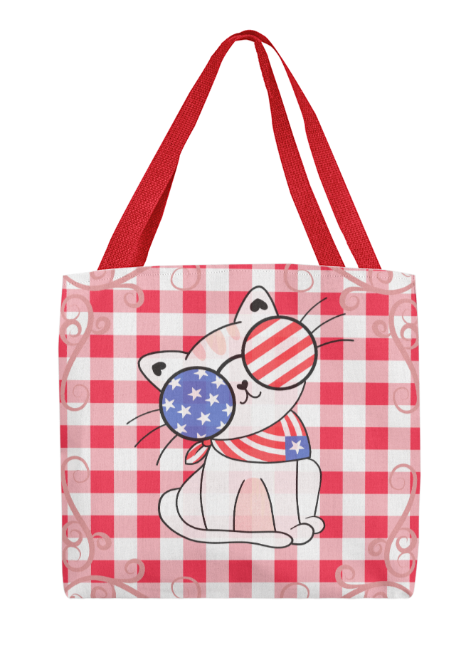 Stars, Stripes & Catitude Tote