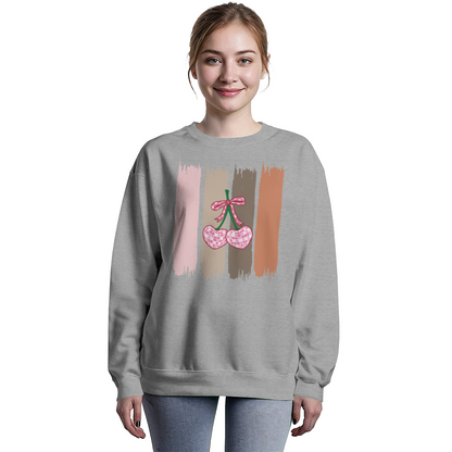 Brushstroke Cherry Sweatshirt