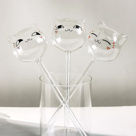 Cute Cat Glass Watering Device