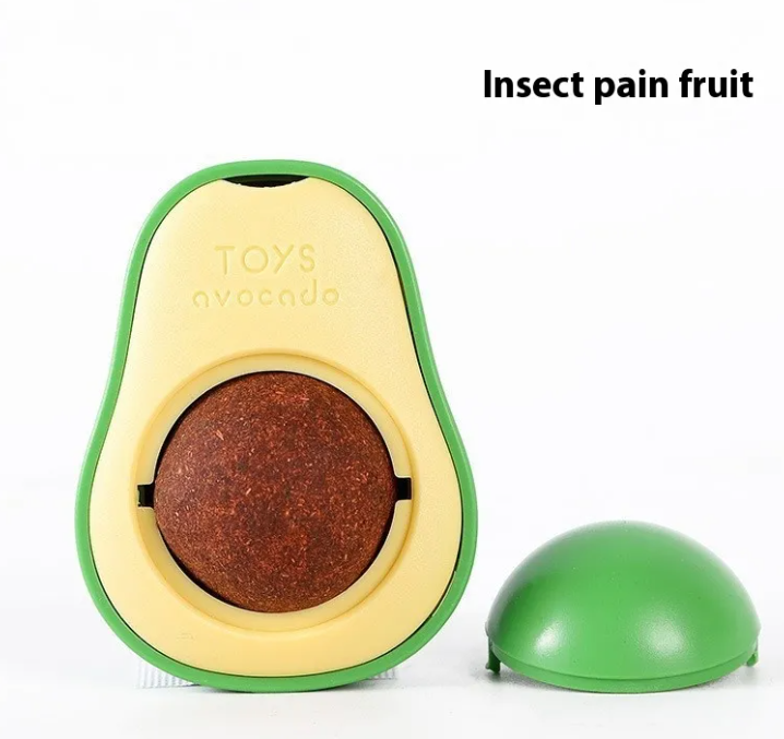 Interactive Avocado Catnip Ball Toy