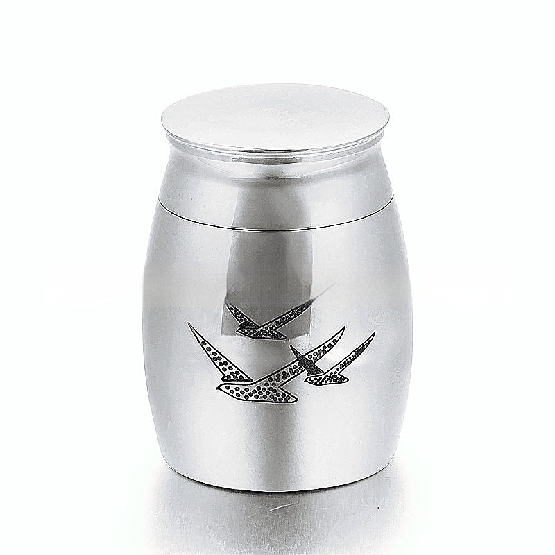Memorial Relatives Dogs And Cats Pet Stainless Steel Ashes Earthen Jar