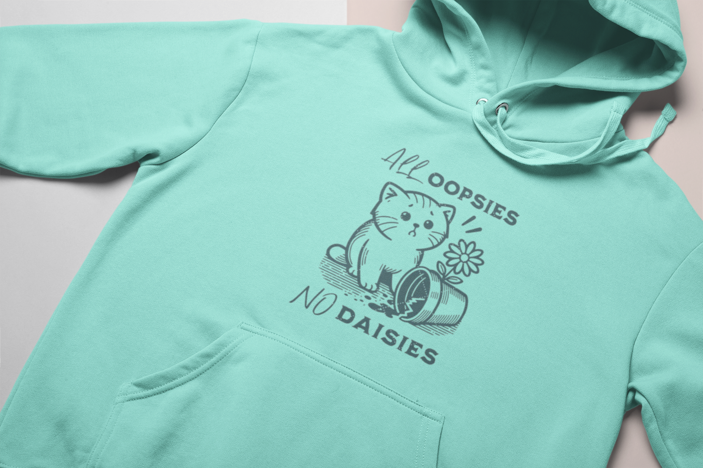 Oopsie Daisy Cat Hoodie