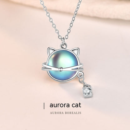 Cat Moonstone Necklace