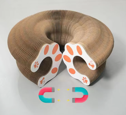 Interactive Ball Track & Corrugated Cat Scratcher Toy