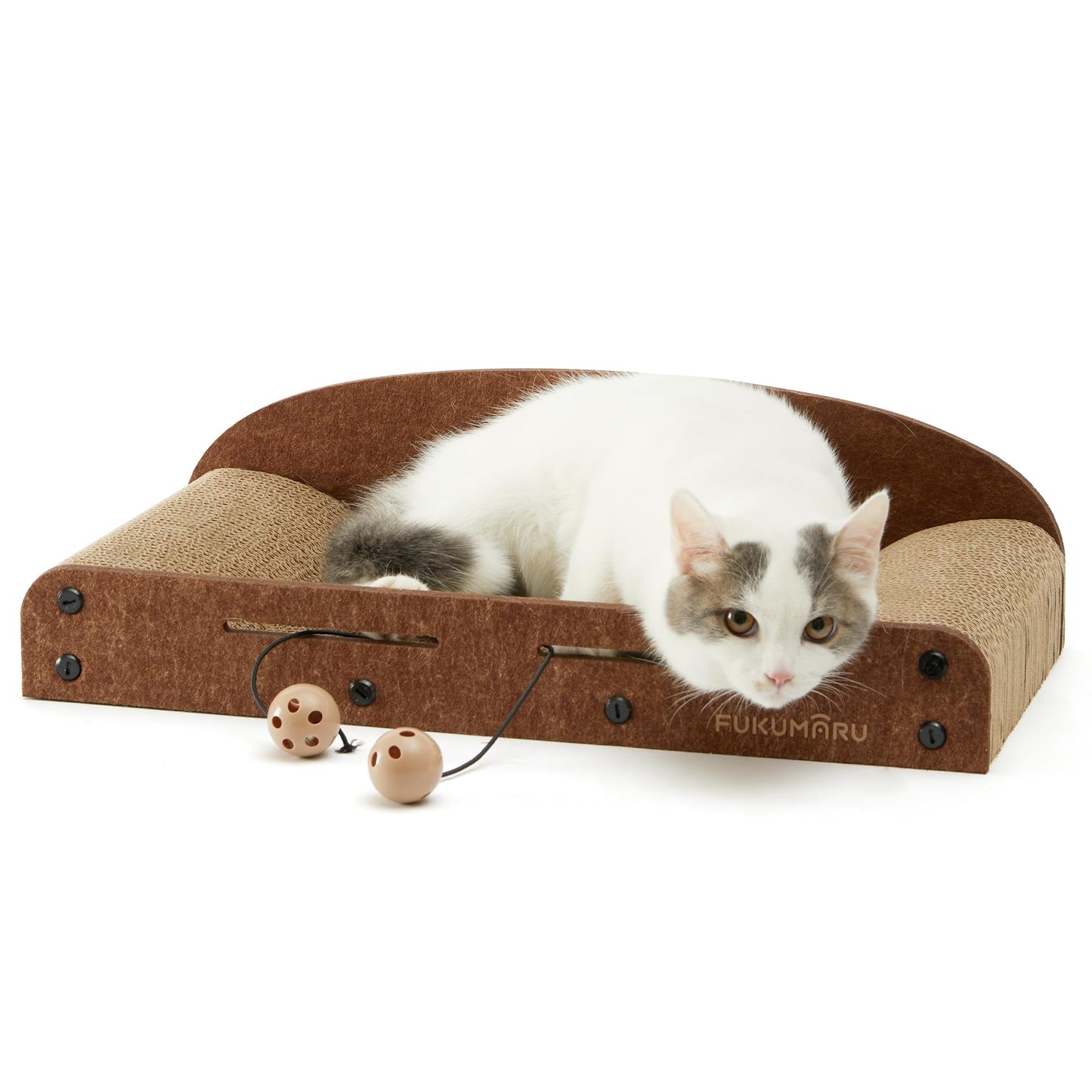 21-Inch Curved Corrugated Cat Scratcher Lounger