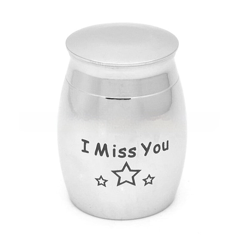 Memorial Relatives Dogs And Cats Pet Stainless Steel Ashes Earthen Jar