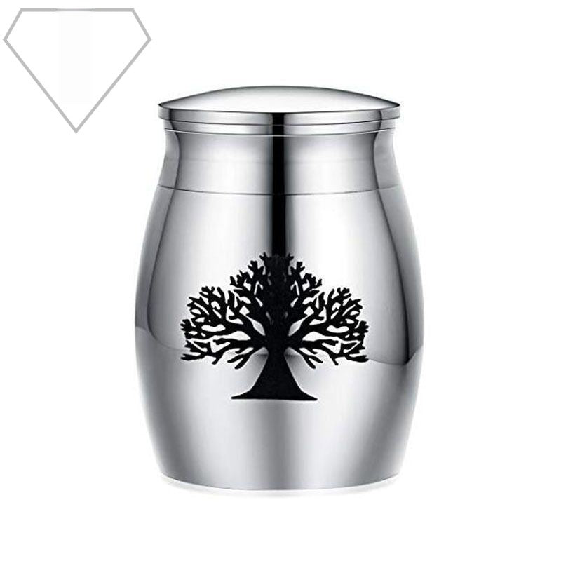 Memorial Relatives Dogs And Cats Pet Stainless Steel Ashes Earthen Jar