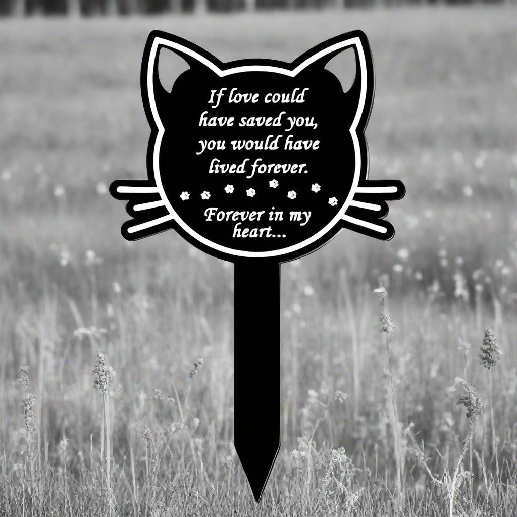 Cemetery Pile Waterproof Acrylic Cat Memorial Pile