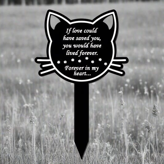 Cemetery Pile Waterproof Acrylic Cat Memorial Pile
