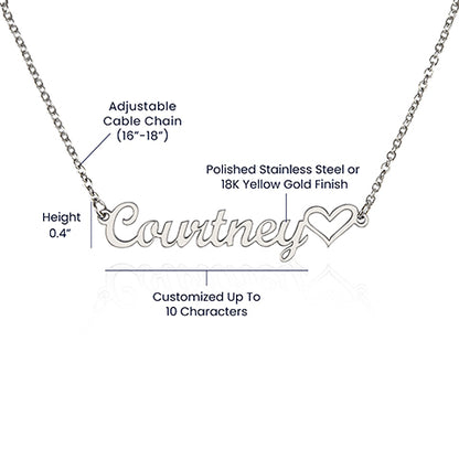 Personalized Christmas Name Necklace