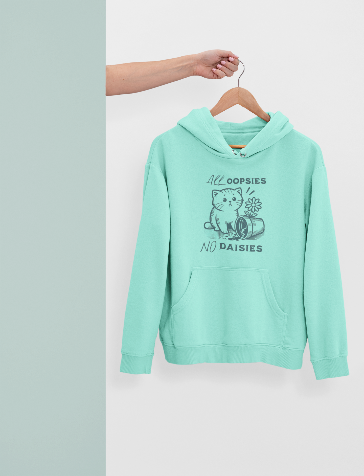 Oopsie Daisy Cat Hoodie